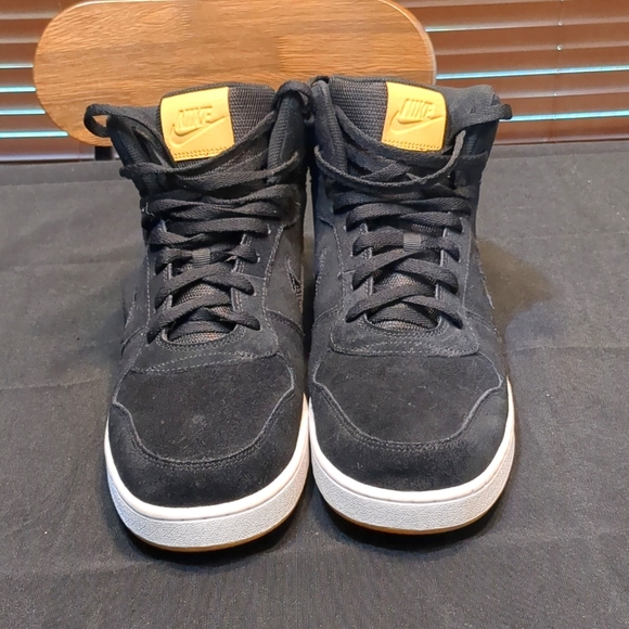 Nike Ebernon Mid Premium Black/White/Gum Shoes - Picture 2 of 13